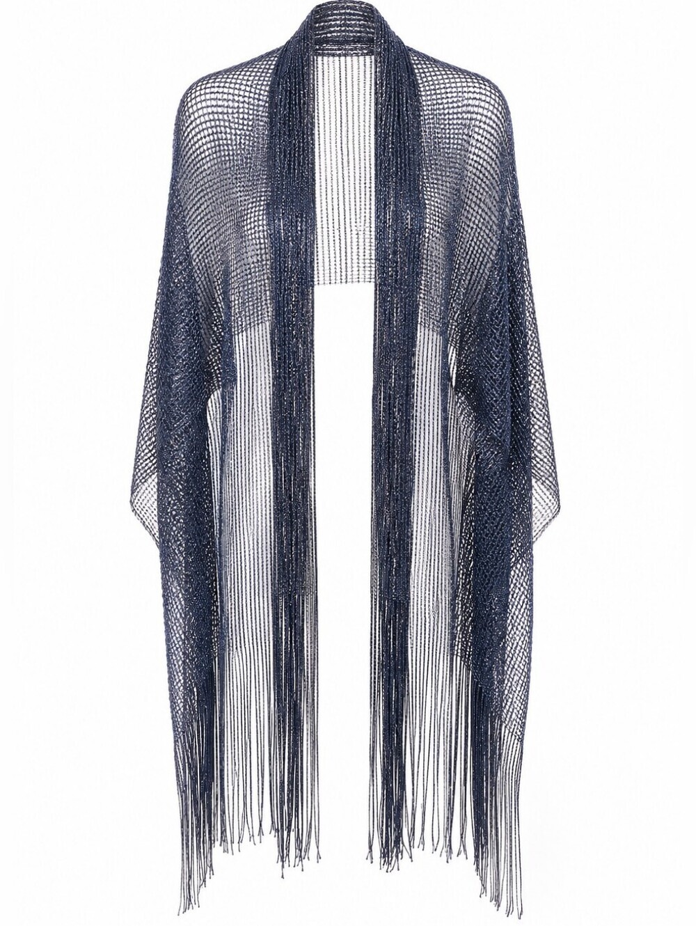 Jessica McClintock NWT Navy Blue Sparkle Multipurpose Scarf Shawl Wrap Casual